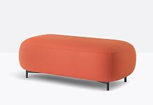 Contemporary ottoman BUDDY 214aluminumpolyurethane foamupholstered