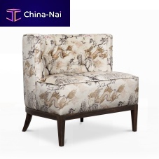 Contemporary fireside chair BOURBON DRAGON FLYfabricwooden