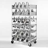 Transport cart stainless steelshelfwire mesh platform