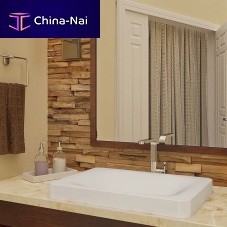 Semi-recessed washbasin 1437-CWHceramicwithout holewithout overflow