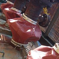 Round bellows TecHeat®coated fabriccustomheat-resistant