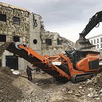 Hydraulic impact crusher R1000Smobilesecondaryhigh-capacity