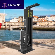 Galvanised steel bollard RENOV'ELOthermo-lacquered steelhighfor public space