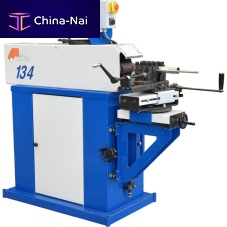 Variable-angle notching machine 134tubewith abrasive belt