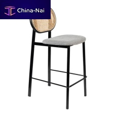 Contemporary bar chair Spikeindoorfabricsteel base