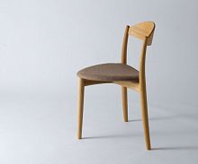 Contemporary chair HOZUKIindoorfabricsolid wood