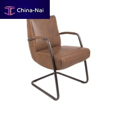 Contemporary chair HOWARD indoorleathersteel base