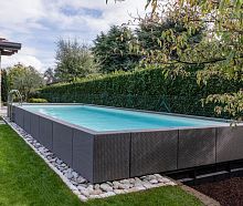 Wall swimming pool DIVINAcustomoutdoorsemi-inground