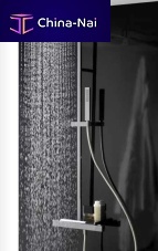Wall-mounted shower set NA 79SM2151 CRcontemporarywith hand showerrain