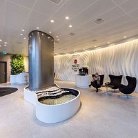 Metal suspended ceiling HOOK-ONpanelfor officeindoor