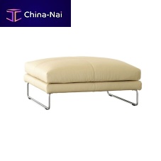 Contemporary ottoman BAND fabricsteelrectangular