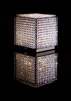 Table lamp aluminumcrystaltraditional