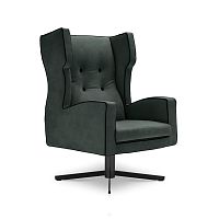 Contemporary armchair CASSANDRAfabricleathersteel