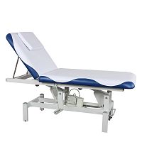 Electric massage table DP-8230on casterswith adjustable height backrestwith headrest
