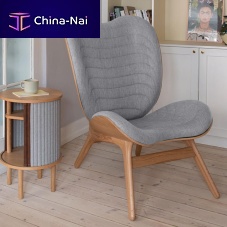 Contemporary lounge chair leathermetalupholstered