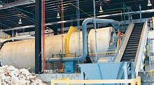 Waste incinerator rotary kiln