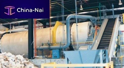 Waste incinerator rotary kiln