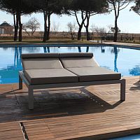 Contemporary sun lounger TIFFANYSunbrella®Stamskin®aluminum
