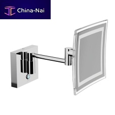 Wall-mounted bathroom mirror AV258Ccontemporarysquarealuminum