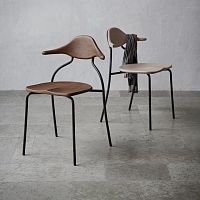 Contemporary chair HILMAindoorfabricleather