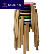 Contemporary stool HAPPYoakMDFstackable