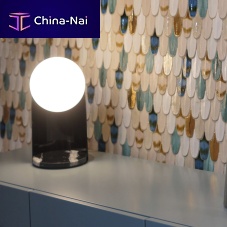 Table lamp GUAZZAmetalglassmarble