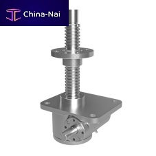 Rotating screw jack trapezoidal screwworm gearnut