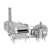 Continuous industrial fryer nutsconveyorautomatic