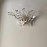 Art Deco wall light PALME APindoorVenetian glassfixed
