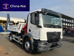Truck-mounted crane PK 12502 SH eDrivearticulatedfor constructionlifting