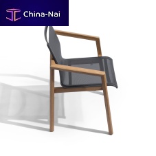Contemporary garden chair TEKURAoutdoorBatyline®teak base