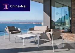 Contemporary armchair NUABatyline®aluminumgarden