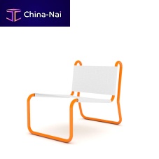 Contemporary lounge chair Prisucottonstainless steelupholstered