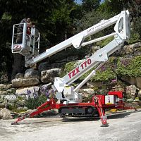 Crawler spider lift TZX 170electricdieselindoor/outdoor