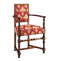 Louis XIII chair FA317indoorfabricwooden base