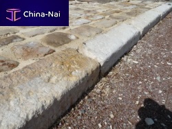 Sidewalk edge gardenbasaltlimestone