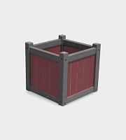 Recycled plastic planter PX1414squarecustomcontemporary