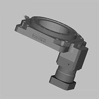 Electric rotary table HRT350JS-L2horizontalcompactmechanical