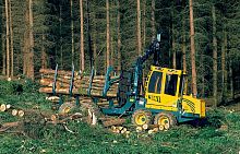 Forestry forwarder HSM 208F 9t