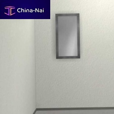 Wall-mounted bathroom mirror 1101contemporaryrectangularstainless steel