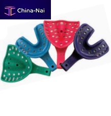Partial denture dental impression tray BRIGHTperforateddisposable