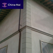 Natural stone molding cornerfor outdoor use