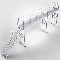 Fuselage access platform fixed