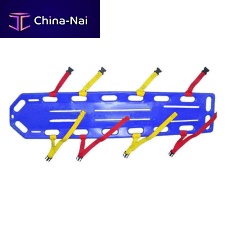 Stretcher fixation strap bodywith clip closure