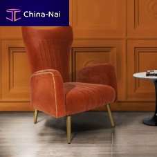 Traditional armchair LORENvelvetpinewing