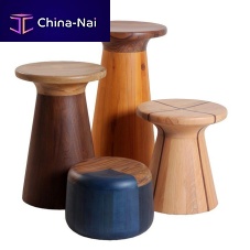 Contemporary stool MALsolid woodplywoodteak