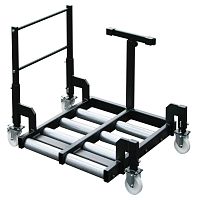 Battery cart handlingsteelwith swivel casters