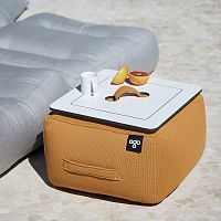 Contemporary coffee table PUF POOLfabricfabric basesquare