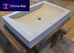 Double kitchen sink without drainboardnatural stoneapron-front