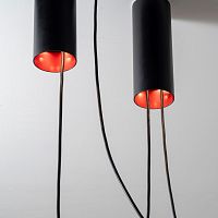 Contemporary ceiling light CORDONroundaluminumLED